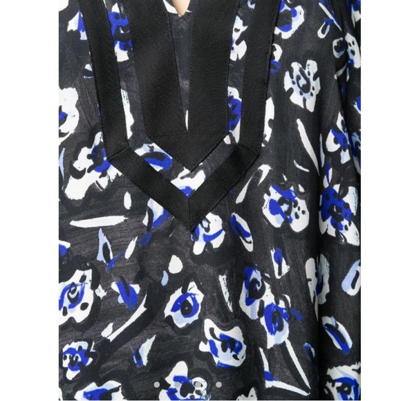 NWT TORY BURCH Handkerchief-hem Floral Dress - Picture 4 of 6